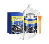 Grasso Bianco Al Litio - Lubrificante Bianco Multiuso Da 100 G Con Pennello | Per Cuscinetti, Cerniere, Porte Da Garage, Motori, Freni, Lubrificante Per Binari, Applicazioni Industriali Automobilistic