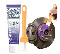Grasso Ceramico Antigrippaggio e Antirumore, Grasso Ceramico ad Alta Temperatura con Pennello Per Pinze, Perni, Pastiglie e Parti Metalliche, Antiruggine, Anticorrosione, Lubrificazione Efficiente