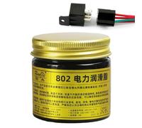Grasso Conduttivo Nero 100 G - Lubrificante Per Contatti Elettrici Da -25 A 200 °C | Resistenza Alla Corrosione Del Punto Di Goccia Elevato 'agente Defibrillatore Per Spina Del Cablaggio Automobil