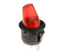 Grasso Illuminato Rosso Interruttore a Levetta Spst 12V