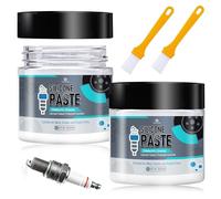 Grasso in silicone, lubrificante in silicone al 100% 114 g, utilizzato per connettori elettrici, candele di accensione, terminali della batteria, freni