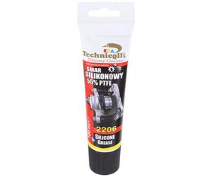 Grasso lubrificante con silicone 55% e PTFE per il gruppo freni a disco e a ceppo, guarnizioni in gomma, candele di accensione; di alta qualità, contenuto: 100 ml