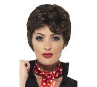 Grasso Parrucca Danny Sandy Francese Rizzo Adulti 50s Accessorio Vestito Licenza