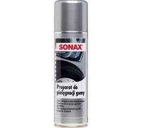 SONAX Nerogomme spray (300 ml) pulisce e mantiene elastiche tutte le parti in gomma e ne ravviva i colori e la flessibilità. Protegge le guarnizioni dal gelo | Art.N. 03402000