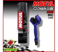 Grasso Spray per Catena Motul C2 Chain Lube Road - 400 ml + SPAZZOLA