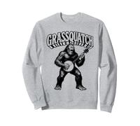 Grassquatch! Sasquatch Bluegrass Banjo Bigfoot Retro Felpa