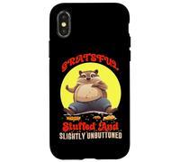 GRAT AND FUR STUFFED AND SLIGHTLY UNBUTTONED Custodia per iPhone X/XS