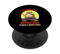 GRAT AND FUR STUFFED AND SLIGHTLY UNBUTTONED PopSockets PopGrip Adesivo