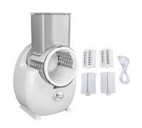 Grate di verdure elettriche, grattugiata vegetale elettrica portatile portatile ricaricabile ricaricabile vegetariano di ravanello di patate per casa (bianco)