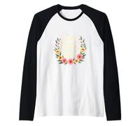 Grateful and Blessed to Be Called Mama Festa della mamma floreale Maglia con Maniche Raglan