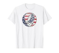Grateful Dead American Flag Steal Your Face Vintage Band Maglietta