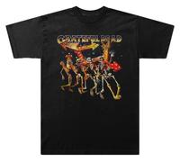 Grateful Dead Exclusive Skeleton Shuffle Line Tee, Nero, XL, Nero, X-Large, Maglietta esclusiva Skeleton Shuffle Line
