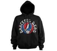 Grateful Dead Felpa Con Cappuccio Pullover Distressed Nera