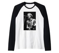 Grateful Dead Live Jerry Garcia Che Suona nella Band Maglia con Maniche Raglan