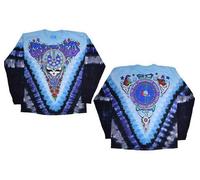 Grateful Dead Midnight Hour Classico Musica Rock Cravatta Tintura Lungo T-Shirt