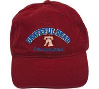 Grateful Dead Philly '94-Cappello Cappellino da Baseball, Colore: Rosso, Taglia Unica Uomo