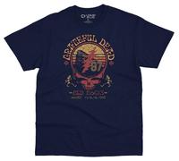 Grateful Dead Rosso Rocks 1987 Psichedelico Rock Affliggere Uomo T-Shirt 61569