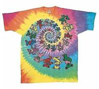 GRATEFUL DEAD Spirale Bears Orso Psichedelico Classico Musica Rock Maglietta