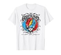 Grateful Dead Steal Your Face Hand Drawn Flair Vintage Band Maglietta