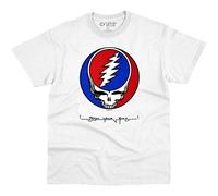Grateful Dead SYF Steal Your Face T-Shirt Bianca - Bianco - Large