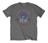 Grateful Dead - T-Shirt # S Unisex Grey # Bertha Circle Vintage Wash