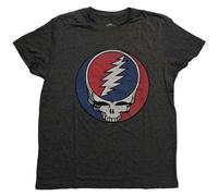 Grateful Dead T Shirt Steal Your Face Classic Logo Ufficiale Uomo Brindle Size S