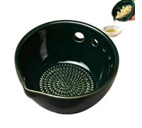Grater Bowl - 5 Hole Drenage Small Garlic Grinder | Vegetable Peeler Bowl Multi-Purpose Kitchen Prep Tool for Ginger, frutta, , collard verdi, timo, basilico o cooking prep