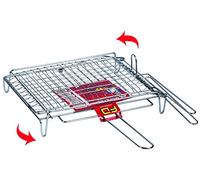 GRATICOLA DOPPIA RIBALTABILE CON PIEDI 40X30 CM