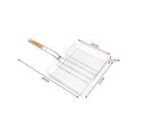 GRATICOLA A RETE PER GRIGLIATE 55X31X24XH5.5CM + MANICO GRIGLIA BARBECUE 2406341