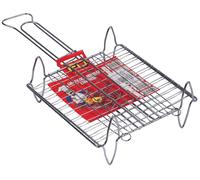 Graticola a Rete Piatta in Acciaio Cromato 25x30 cm Graticole 20671