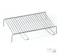 GRATICOLA A TONDINO IN ACCIAIO CROMATO CON PIEDINI cm 50x35