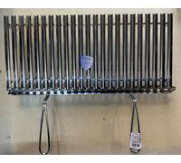 GRATICOLA ACCIAIO CON SISTEMA RECUPERO GRASSO INOX 2 MANICI MISURA 75X35 88101