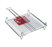 GRATICOLA GRIGLIA TIPO BOMBATO IN ACCIAIO CROMATO CM.30X40