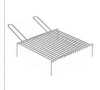 GRATICOLA GRIGLIA CAMINO BARBECUE FORNACELLA ACCIAIO CROMATO VARIE MISURE 18753V