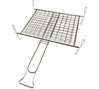 Graticola doppia cromata SANDRIGARDEN con piedi 27x37 cm