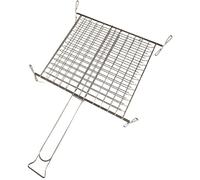 Graticola doppia cromata SANDRIGARDEN con piedi 35x40 cm