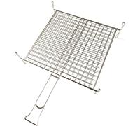 Graticola doppia cromata SANDRIGARDEN con piedi 40x45 cm