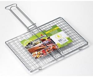 Graticola Doppia Incrociata a Rete Senza Piedi cm 35x40 Cod.B03540 Ompagrill