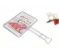 GRATICOLA GRIGLIA PER BARBECUE FILTEX CM. 27 X 37 SENZA PIEDINI FILO FERRO CROMO