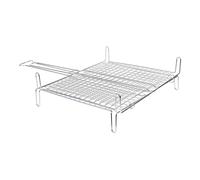 Graticola doppia rete bombata per barbecue in acciaio