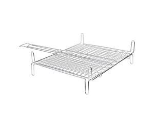 Graticola doppia rete bombata per barbecue in acciaio