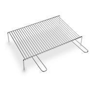 Graticola griglia Bistecchiera pesante in acciaio con piedi CM. 50x33 barbecue