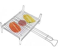 Graticola griglia bombata con piedi per barbecue ribaltabile doppio manico