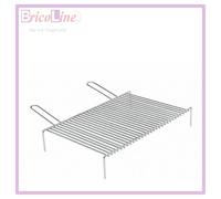 Graticola a barre fd acciaio cromato manici 2 cm 60x35