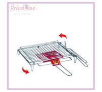 Filtex Graticola ribaltabile in filo cromato, Grigio, 30x40 cm - 2387900