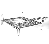 Graticola incrociata cromata con piedi di cm 35x40
