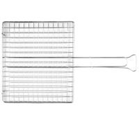 Graticola incrociata cromata senza piedi di cm 35x40