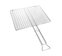 Graticola incrociata cromata senza piedi di cm 40x45