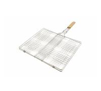 Graticola per hamburger 50x38,5 cm in acciaio cromato, BestBQ