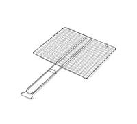 OMPAGRILL GRATICOLA RETE SENZA PIEDI 35x40CM GRIGLIA DOPPIA INCROCIATA BARBECUE